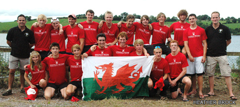 Welsh Junior Mens Squad at the Home International Regatta 2010