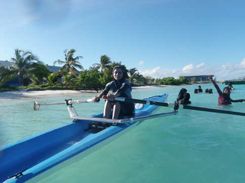 Rowing in the Maldives for youths