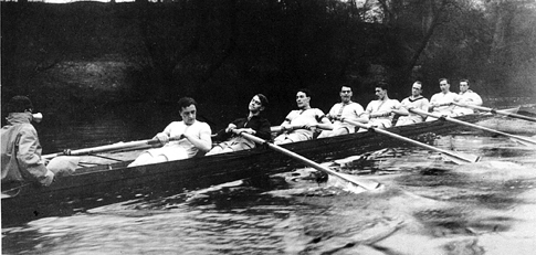 Royal Chester Rowing Club 1935 crew winning the North of England Head of the River
