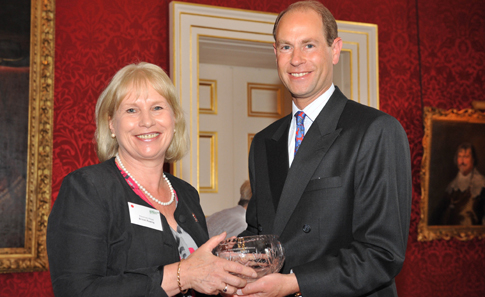 Rosemary Napp receiving award