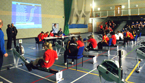 Indoor Rowing Event at Teesside University
