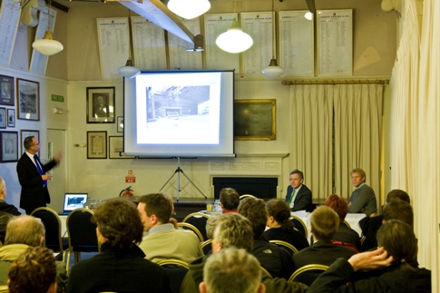 Image of Thames Water’s Phil Stride outlining the Tideway Tunnels project at London RC