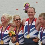 LTAMix4+ Paralympic Champions: (L to R) Pam Relph, Naomi Riches, David Smith, James Roe, Lily van den Broecke