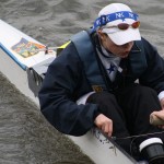 A cox coxing an eight