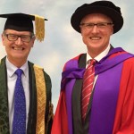 Paul Thompson pictured with Sir George Cox, Warwick's Pro-Chancellor