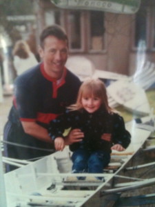 Holly, aged 3, with her dad Keith