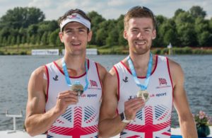 Sam Scrimgeour (left) has been named at the lightweight men's spare for Rio: Copyright: Intersport Images