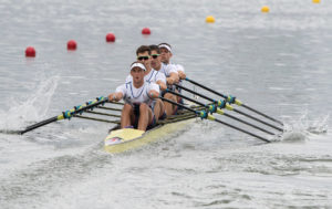 The quad became the first GB boat to reach an Olympic final in Rio. Copyright: Intersport Images