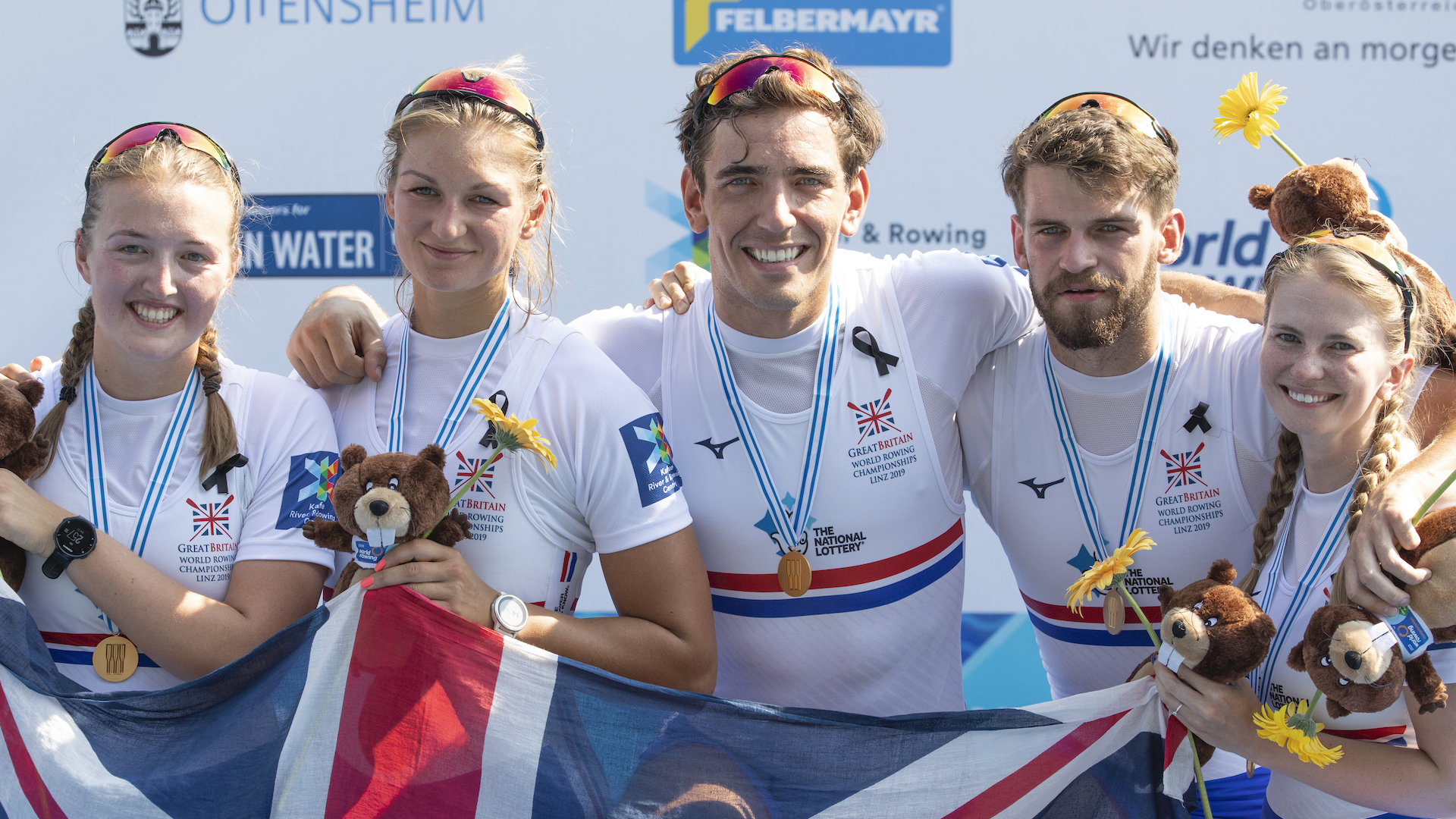 GB's PR3 mixed coxed four. Credit Nick Middleton