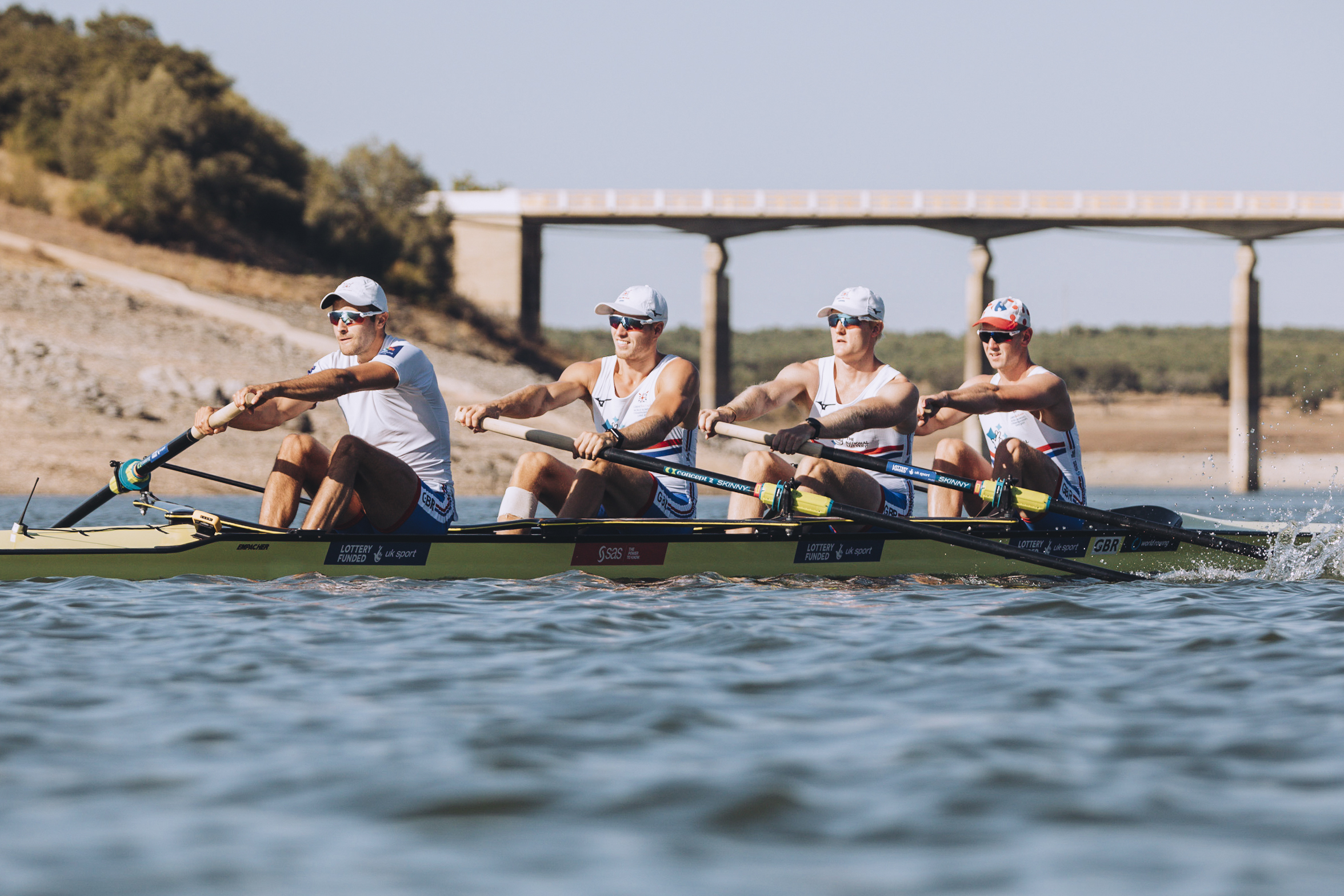 Matt and his crewmates on camp in Aviz, 2019. Credit Nick Middleton