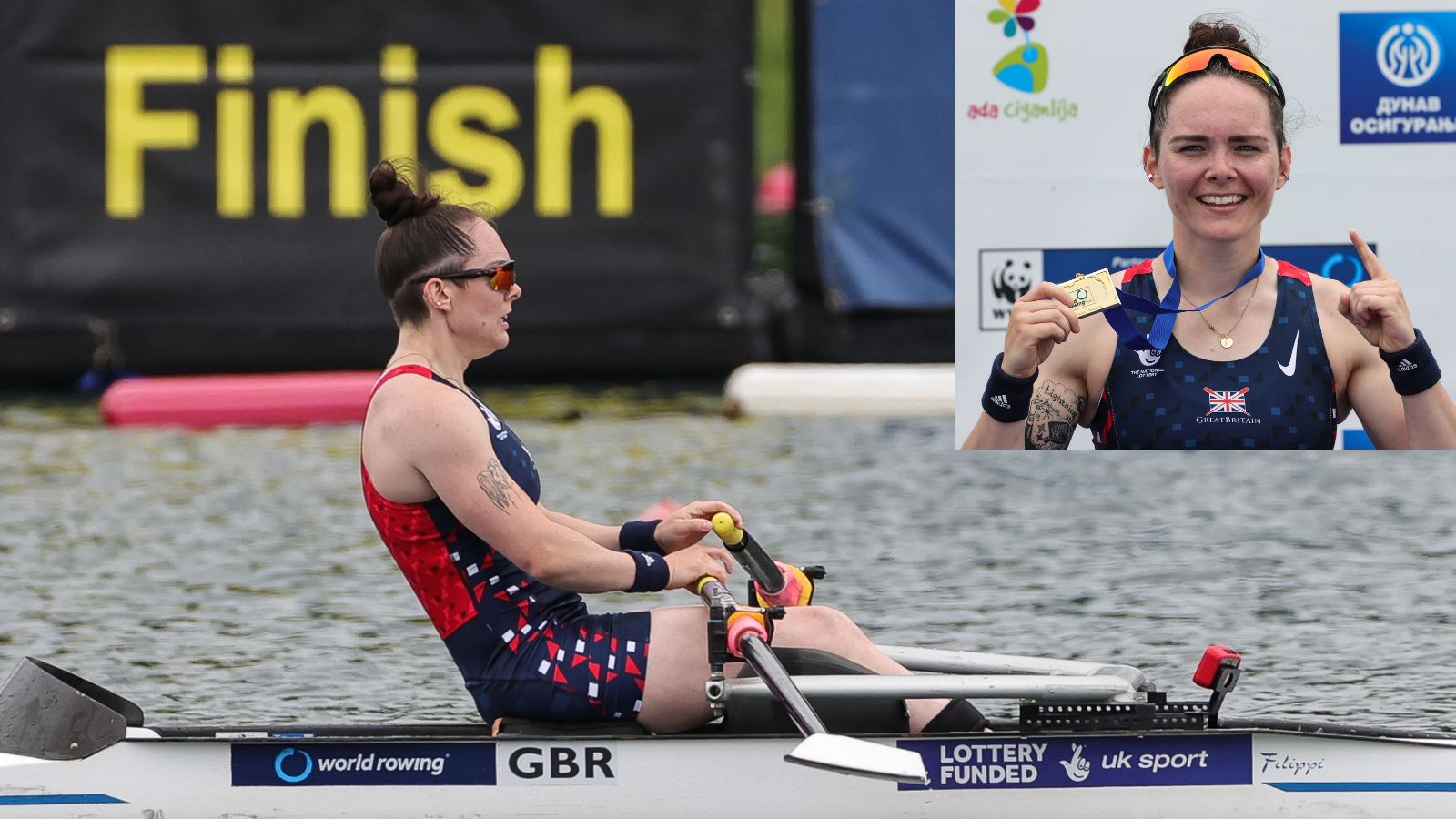 GB Rowing Team take first medal of the weekend with a gold for Lauren Rowles MBE at World Cup I 2022