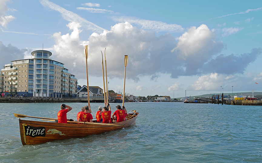 rowing boat at Newhaven