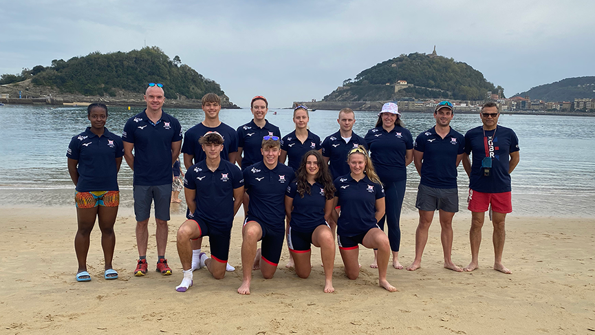 GBR team on beach