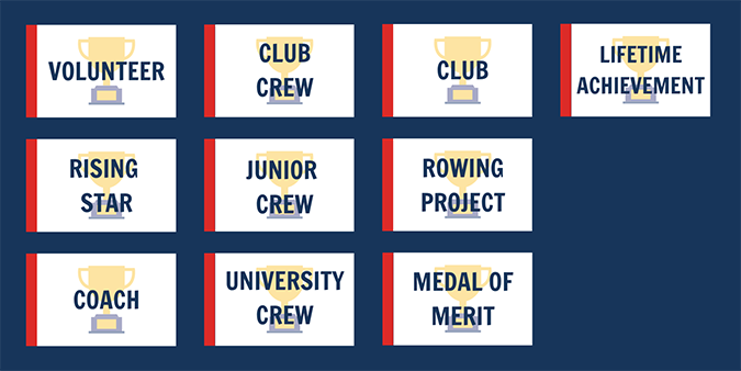 British Rowing Awards 2022 categories
