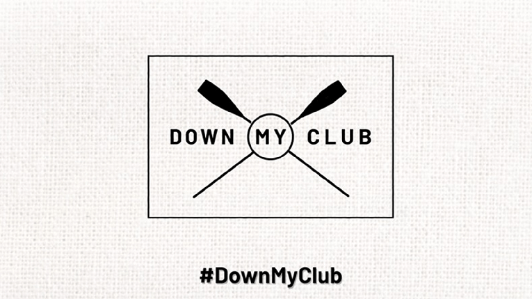DownMyClub crossed oars logo