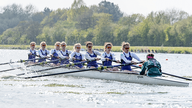 junior women's eight racing