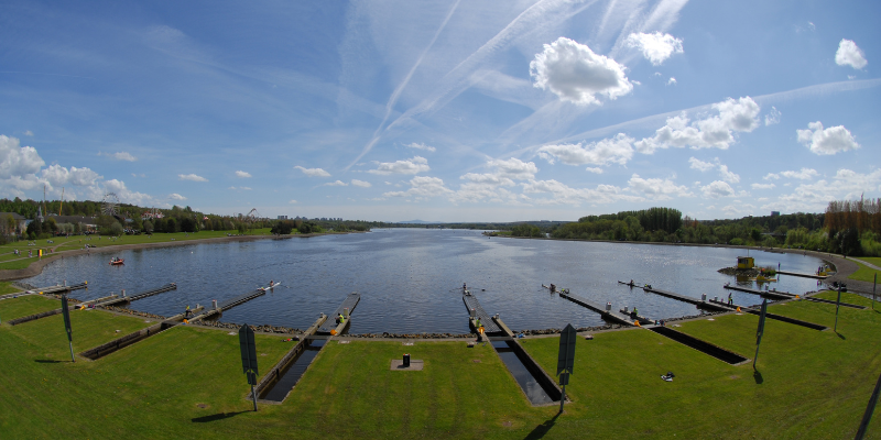starter pontoons at strathclyde park