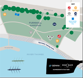 The Boat Race 2023 - Fan Park Overview Hammersmith