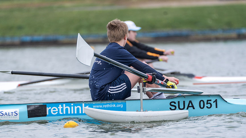 Stratford-Upon-Avon BC rower races for the West Midlands at JIRR 2023