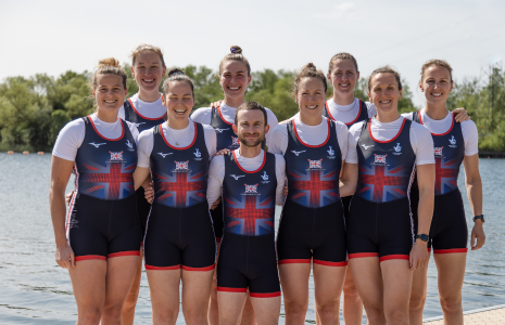 Women's eight with male cox