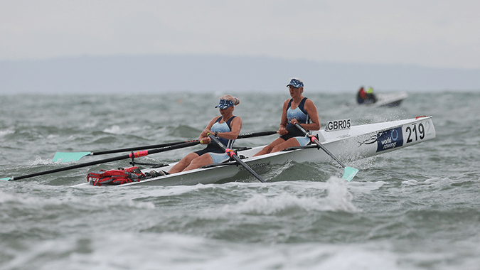 women's coastal double rowing