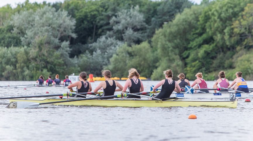 Women's coxless fours racing