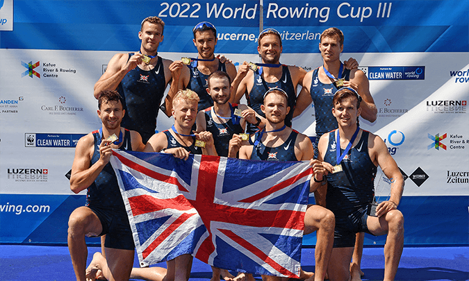 GB men's 8 at World Cup III 2022