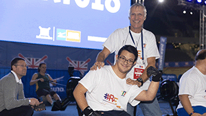 man at British rowing indoor championships