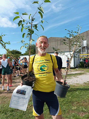 David Wynne from Yare BC's winning MasE quad 