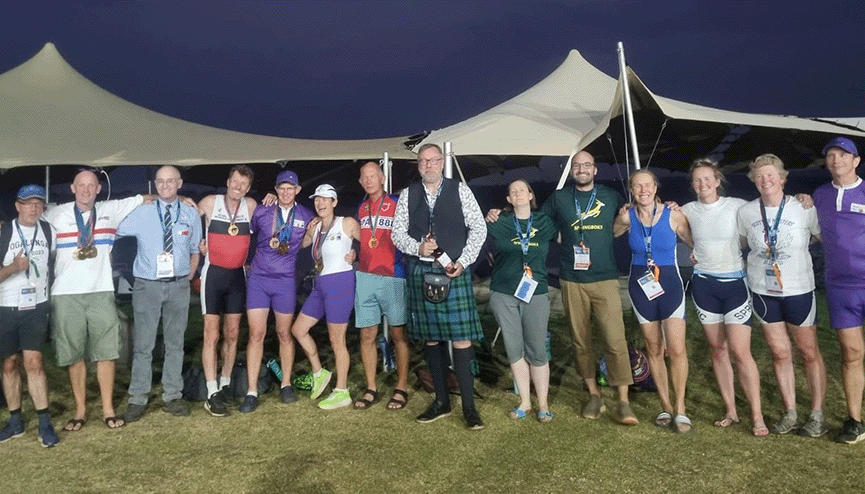 Some of the 30 British Rowers and Officials who travelled to Tshwane