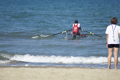 Charles Cousins in Men's solo at 2023 World Rowing Coastal Championships