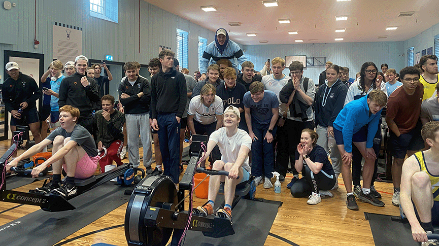 Student indoor rowing competition