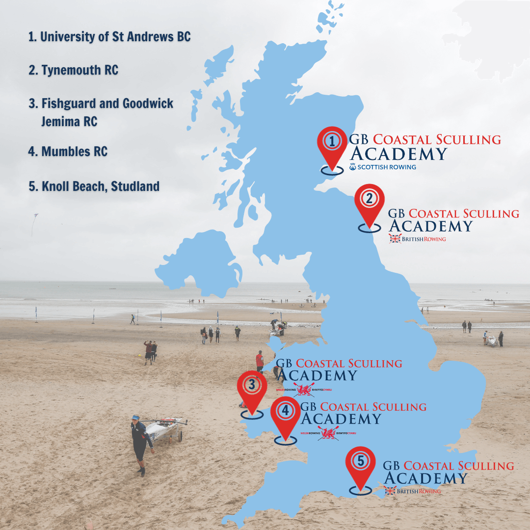 GB Coastal Sculling Academy locations