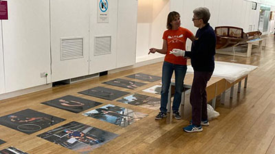 Lea RC volunteers mounting the exhibits