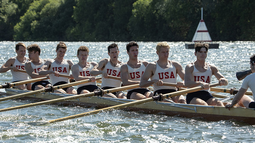 Actors race in The Boys In The Boat film (2023)