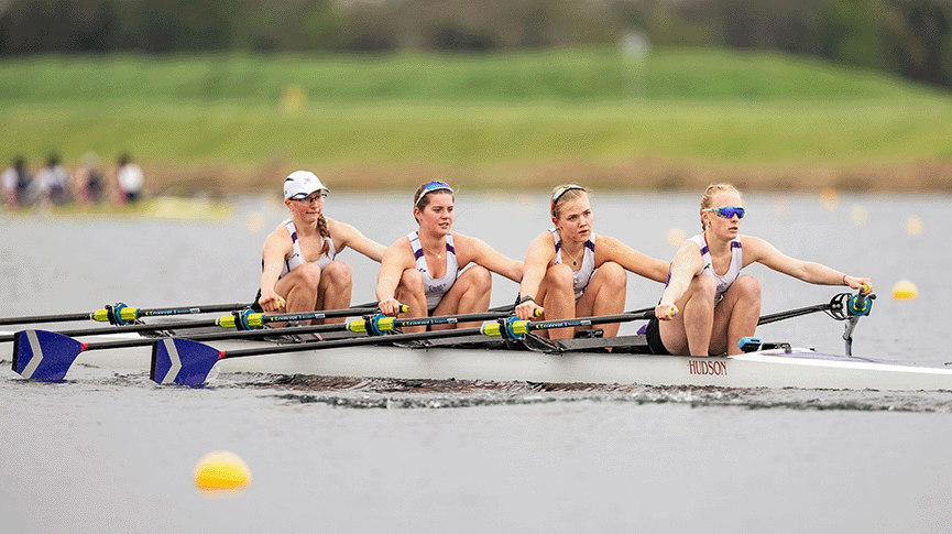 Wycliffe College girls' quad racing