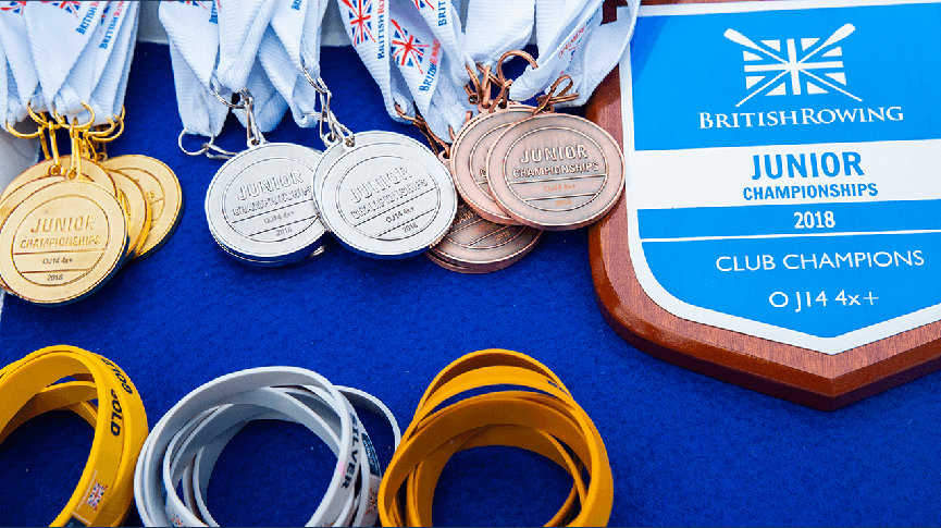 British Rowing Junior Championship medals