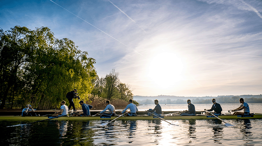 GB men's eight in Varese