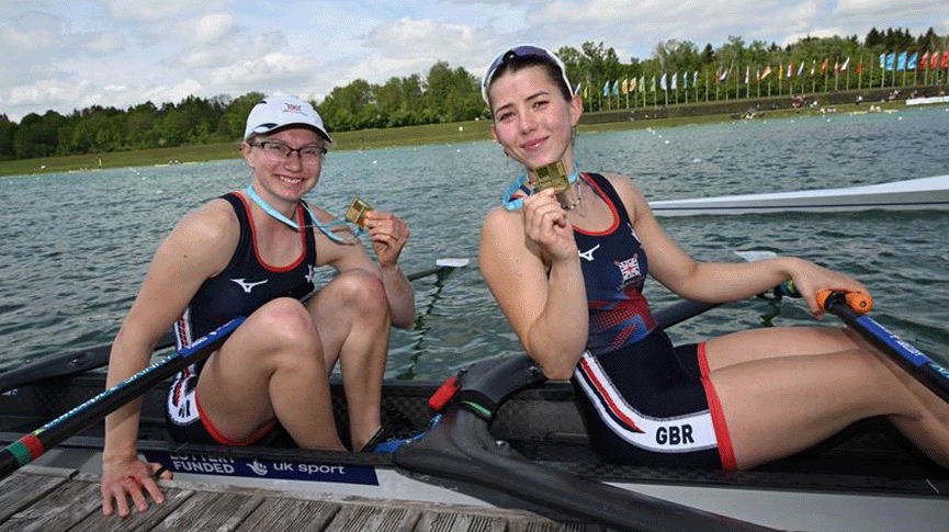 GB U19 Women's 2x at Munich 2024