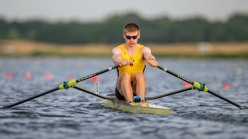 Josh Knight racing in the single