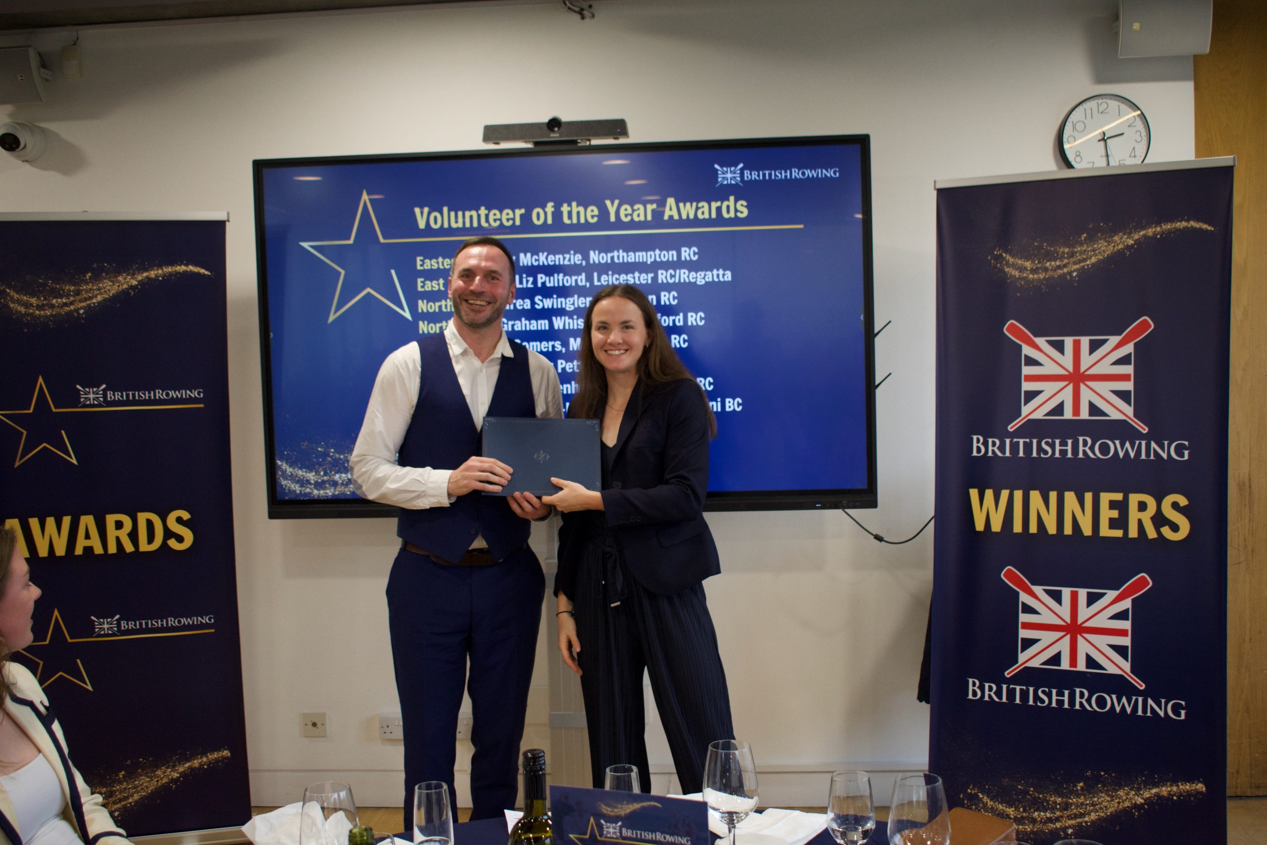 Graham receiving his Volunteer of the Year Award