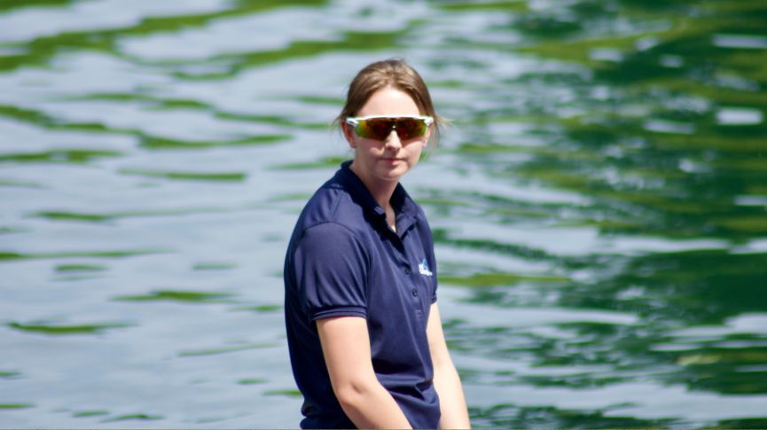 Jodie Cameron is pictured wearing sunglasses