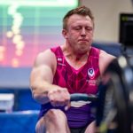Chris Scott racing on the erg at BRIC 2024