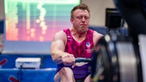 Chris Scott racing on the erg at BRIC 2024