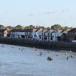 Single sculls in the marshalling area
