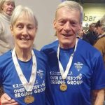 Rod and Carol pictured with medals at BRIC 2023