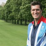 Greg Searle London 2012 stood in front of Windsor castle