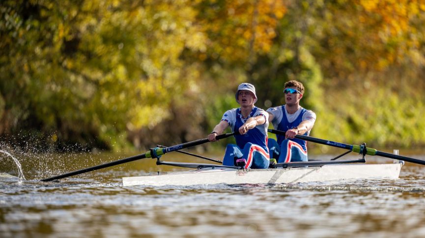 NUBC Men's Pair racing at boston for november trials 2025