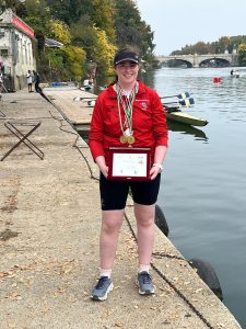 A rower from Glasgow RC in Turin