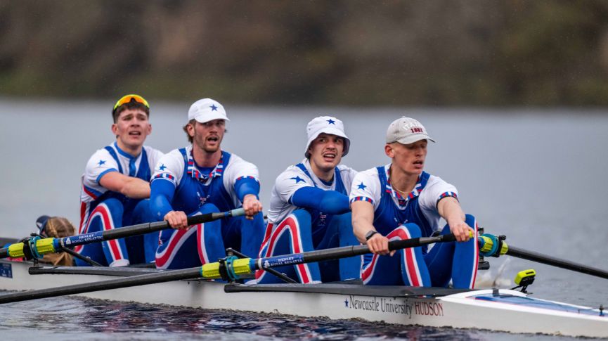 A newcastle uni bc men's coxed four